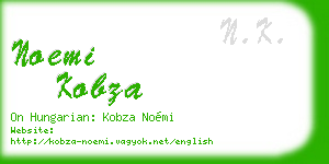 noemi kobza business card